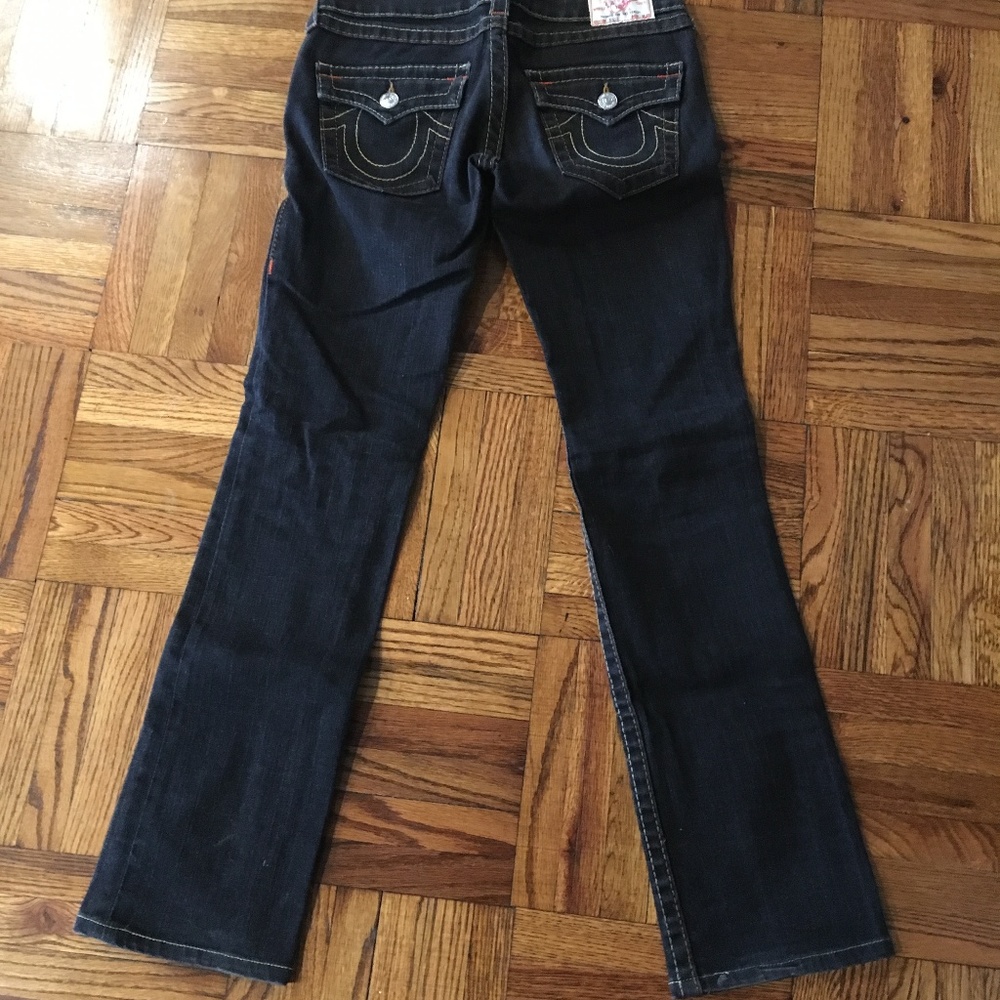 TRUE RELIGION Black Straight Billy Jeans/Pants 27